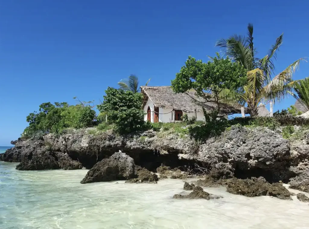 Waterfront Bungalow Michamvi village on the Tanzanian island of Unguja.